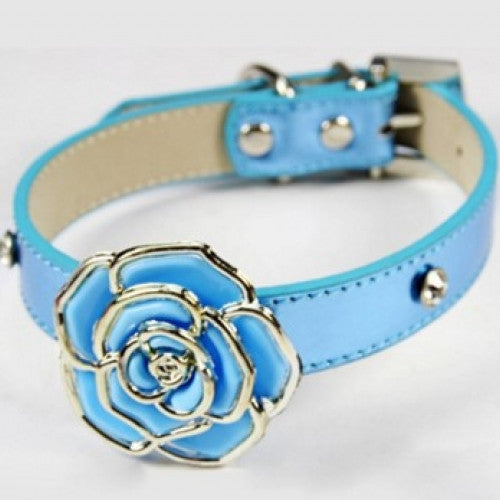 Flower Bling Dog Collar Lead